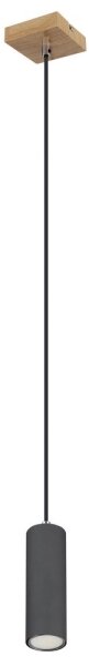 Globo 57911HG - Lampadario su corda ROBBY 1xGU10/35W/230V grigio/marrone