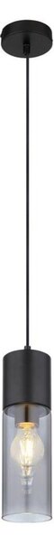 Globo 21000HB - Lampadario a sospensione con filo ANNIKA 1xE27/25W/230V diametro 10,5 cm nero