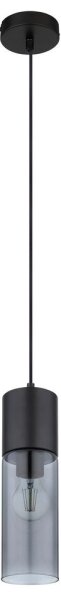 Globo 21000HB - Lampadario a sospensione con filo ANNIKA 1xE27/25W/230V diametro 10,5 cm nero