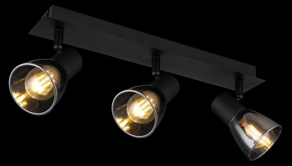 Globo 54307-3 - Luce Spot CLAUDE 3xE14/40W/230V nero