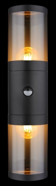 Globo 32014-2BS-Applique da esterno con sensore XELOO 2xE27/40W/230V IP44