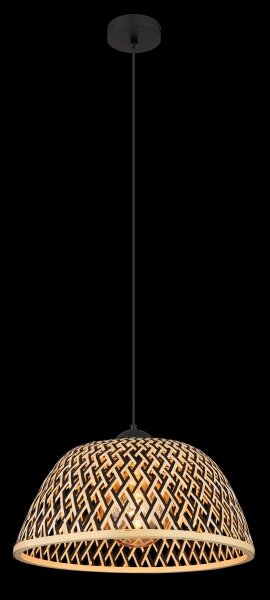 Globo 15767H1 - Lampadario a sospensione con filo COLLY 1xE27/15W/230V bambù