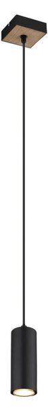 Globo 57911HBW - Lampadario a sospensione con filo ROBBY 1xGU10/35W/230V nero/marrone
