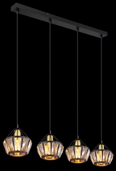 Globo 54359-4H - Lampadario a sospensione con filo LOIS 4xE14/40W/230V
