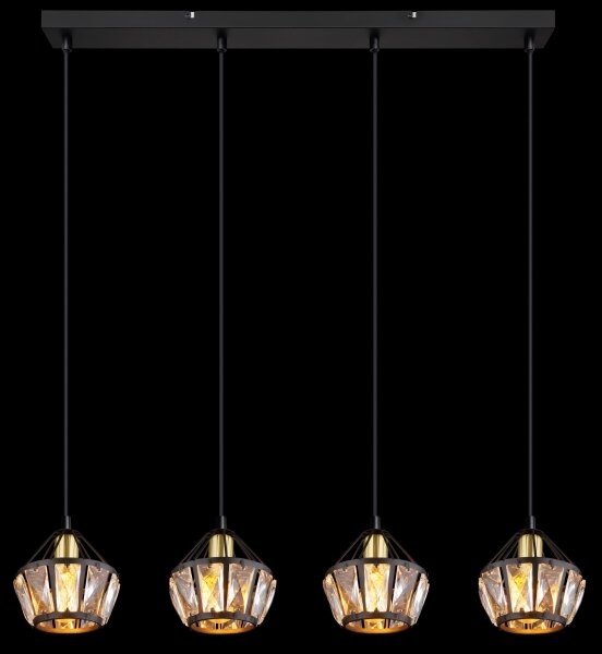 Globo 54359-4H - Lampadario a sospensione con filo LOIS 4xE14/40W/230V