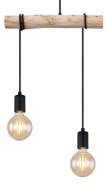 Globo 15539-3H - Lampadario su corda GREGOR 3xE27/60W/230V
