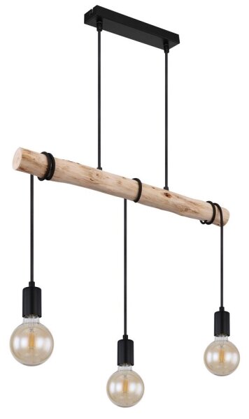 Globo 15539-3H - Lampadario su corda GREGOR 3xE27/60W/230V