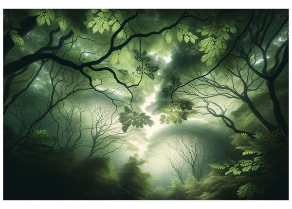 Carta da parati – Paradiso verde della foresta