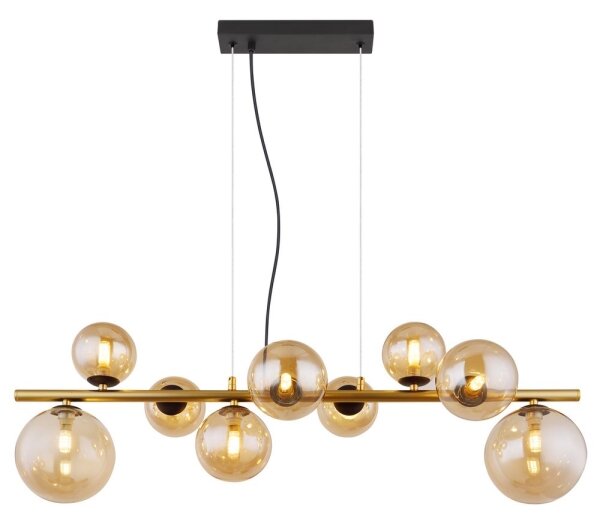 Globo 56135-9H - Lampadario LED a sospensione con filo RIHA 9xG9/3W/230V ottone