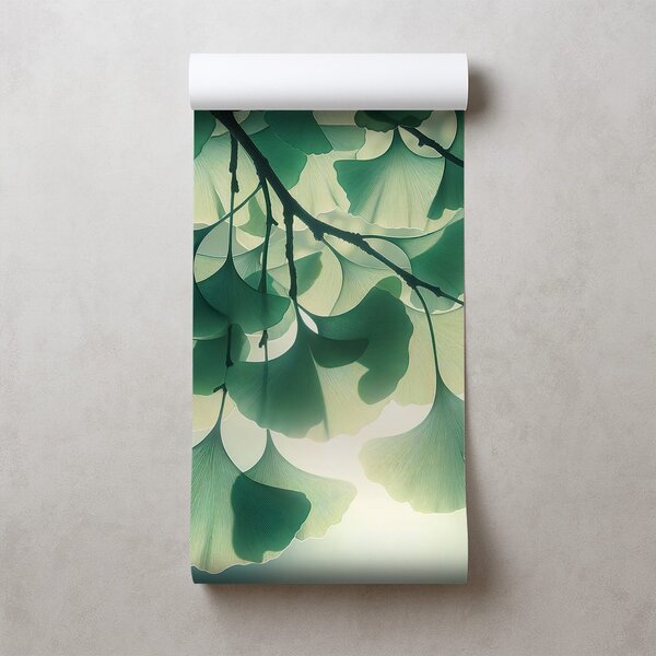Carta da parati – Foglie di ginkgo alla luce