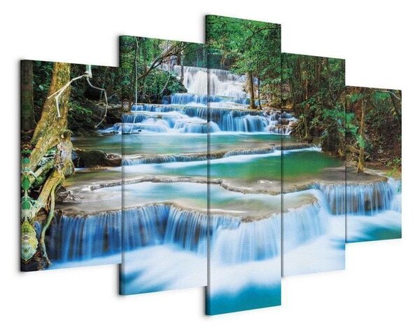 Quadro Cascata azzurra di Kanchanaburi, Thailandia