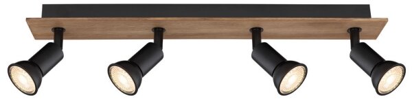 Globo 57998-4W - Faretto DREW 4xGU10/35W/230V legno/metallo