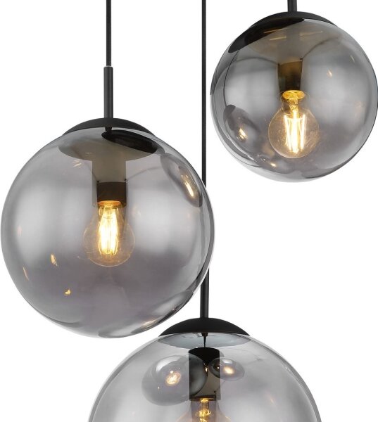 Globo 1581-3S - Lampadario a sospensione con filo JOEL 3xE27/60W/230V