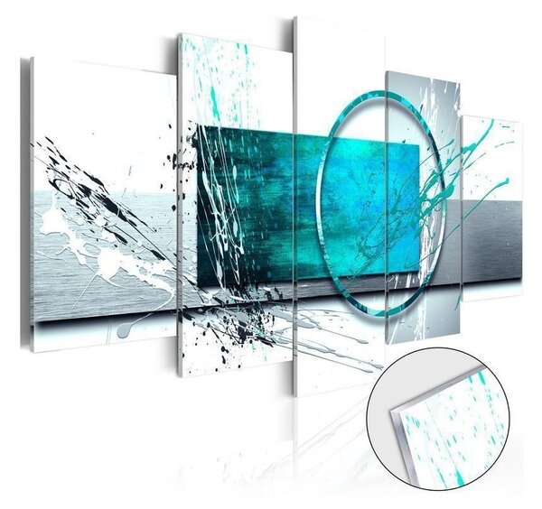 Quadri su vetro acrilico Turquoise Expression [Glass]