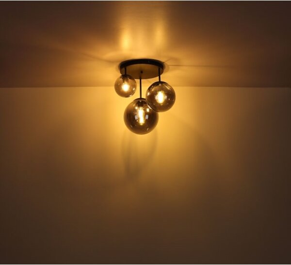 Globo 1581-3S - Lampadario a sospensione con filo JOEL 3xE27/60W/230V