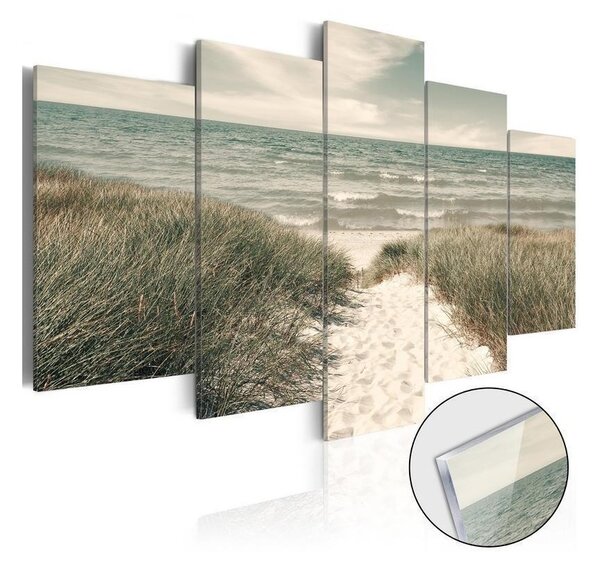 Quadri su vetro acrilico Quiet Beach [Glass]