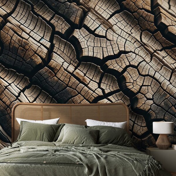 Carta da parati – Texture naturale del legno
