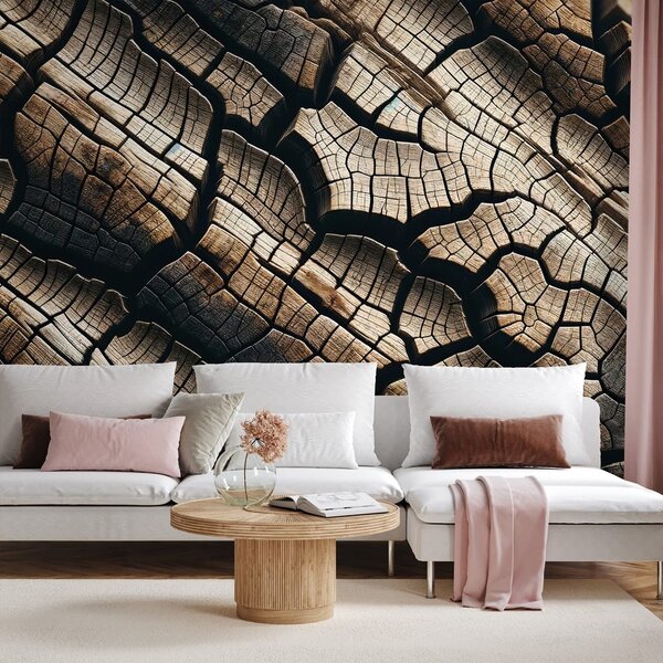Carta da parati – Texture naturale del legno