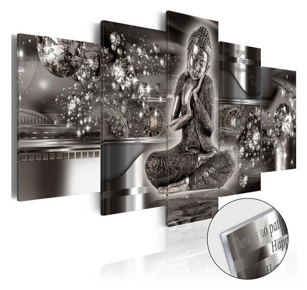 Quadri su vetro acrilico Silver Serenity [Glass]