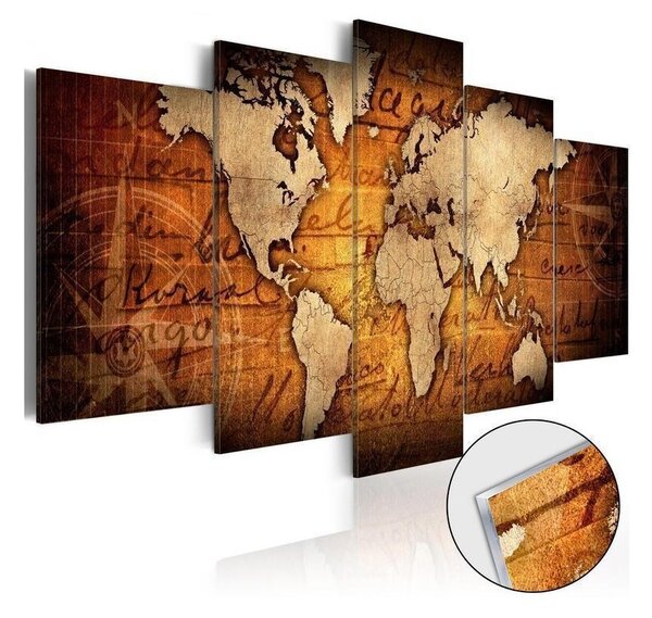 Quadri su vetro acrilico Acrylic prints – Bronze map I