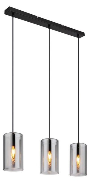 Globo 21002-3H - Lampadario a sospensione con filo OLLY 3xE14/25W/230V nero