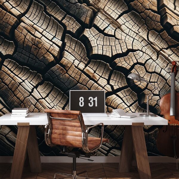 Carta da parati – Texture naturale del legno