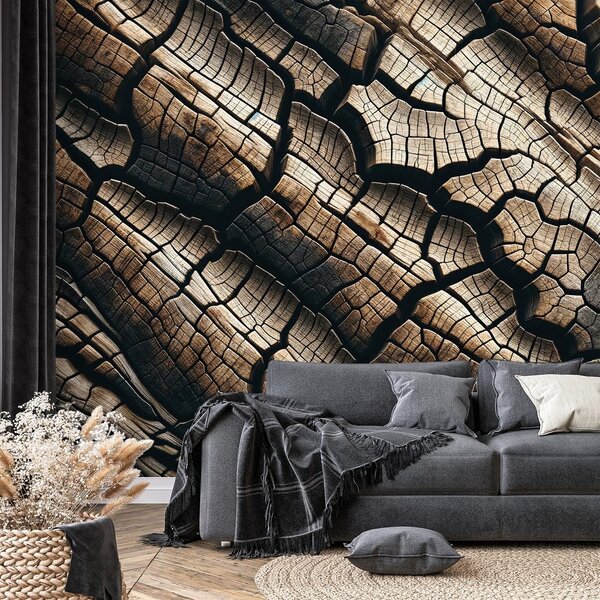 Carta da parati – Texture naturale del legno