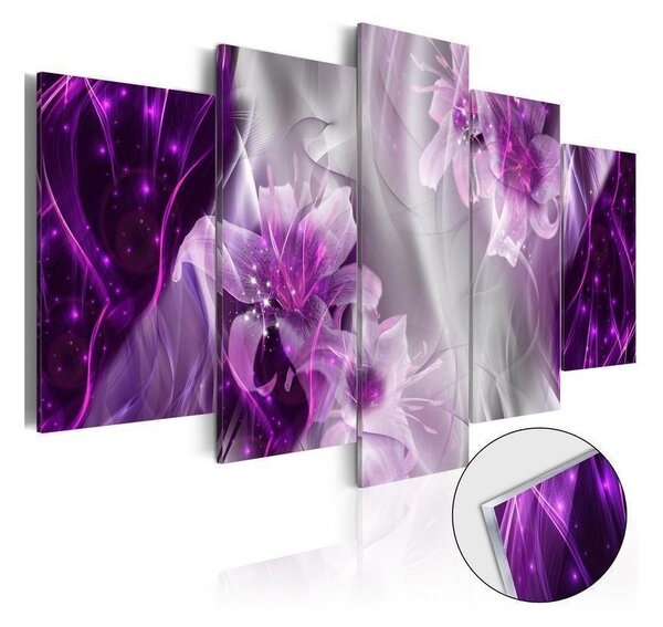 Quadri su vetro acrilico Purple Utopia [Glass]