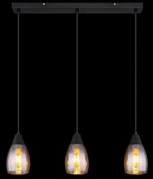 Globo 15705-3H - Lampadario a sospensione con filo REID 3xE27/15W/230V