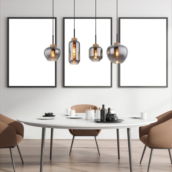 Globo 15549-4H - Lampadario a sospensione con filo MATT 4xE27/40W/230V