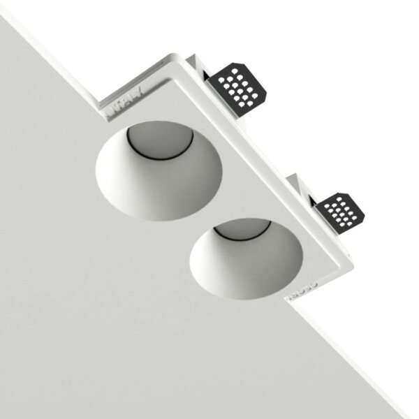 Faretto incasso lampadari bartalini retarc d 060d gu10 led gesso verniciabile - Lampadari Bartalini Gesso