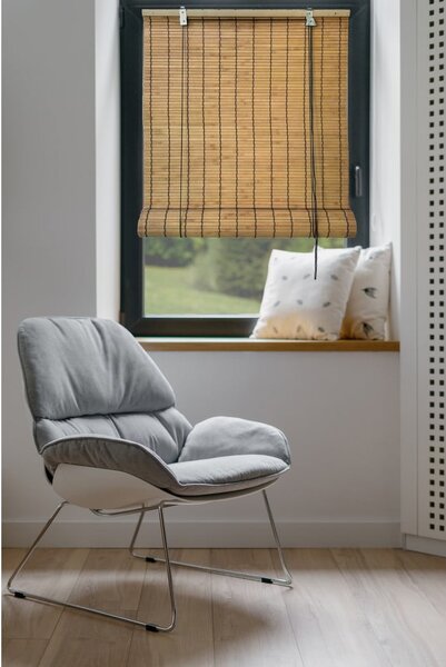 Tenda a pacchetto di colore naturale in bambù 60x160 cm Zeva – Gardinia