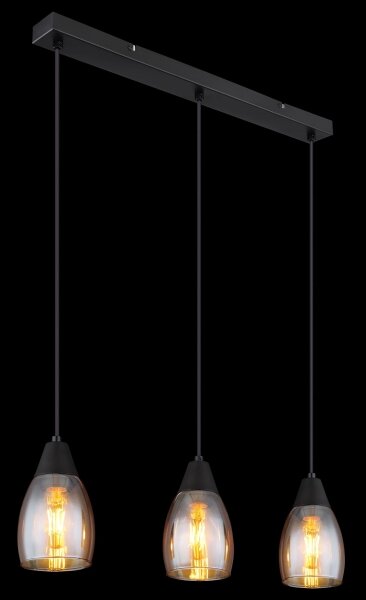 Globo 15705-3H - Lampadario a sospensione con filo REID 3xE27/15W/230V