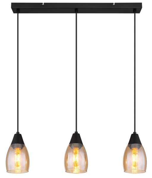 Globo 15705-3H - Lampadario a sospensione con filo REID 3xE27/15W/230V