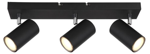 Globo 57911-3B - Faretto ROBBY 3xGU10/35W/230V nero