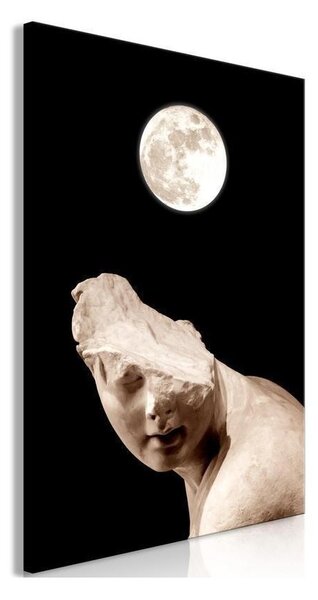 Quadro - Moon and Statue (1 Part) Vertical