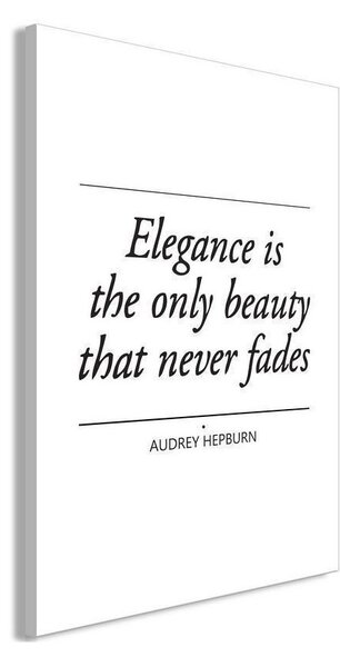 Quadro - Hepburn Quote (1 Part) Vertical