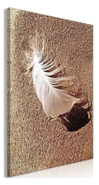 Quadro - Feather on the Sand (1 Part) Vertical