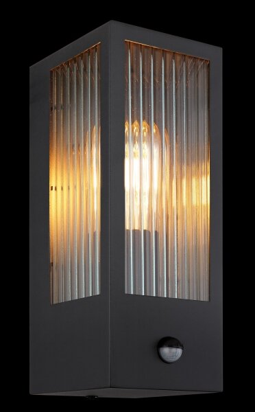 Globo 31980S-Applique da esterno con sensore GUNDULA 1xE27/60W/230V IP44