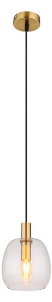 Globo 15789HM - Lampadario a sospensione con filo GARRI 1xE14/40W/230V diametro 16 cm ottone