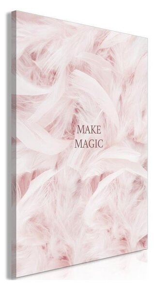 Quadro - Pink Feathers (1 Part) Vertical