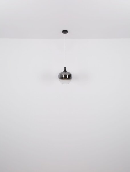 Globo 15548H1 - Lampadario a sospensione con filo MAXY 1xE27/60W/230V nero