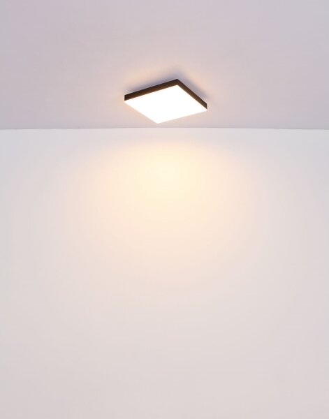 Globo 41594D1 - Plafoniera LED DORO LED/18W/230V 30x30 cm nero