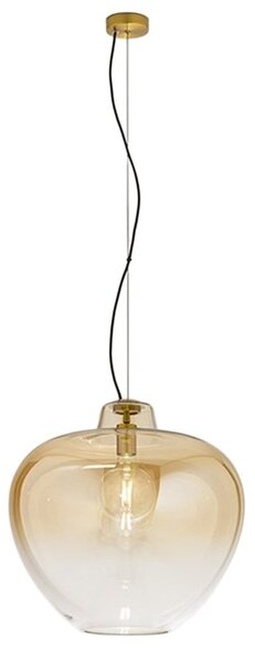 Lampadario vetro soffiato perenz big bowl 6667 am 50 e27 led ambra - Perenz