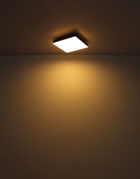 Globo 41594D1 - Plafoniera LED DORO LED/18W/230V 30x30 cm nero
