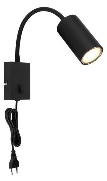 Globo 57911WB - Lampada flessibile da muro ROBBY 1xGU10/25W/230V nero