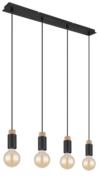 Globo 54045-4H - Lampadario a sospensione con filo MATTI 4xE27/40W/230V