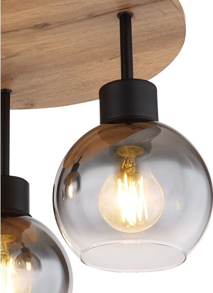 Globo 15656-3DR - Lampadario a plafone MOITAS 3xE27/40W/230V