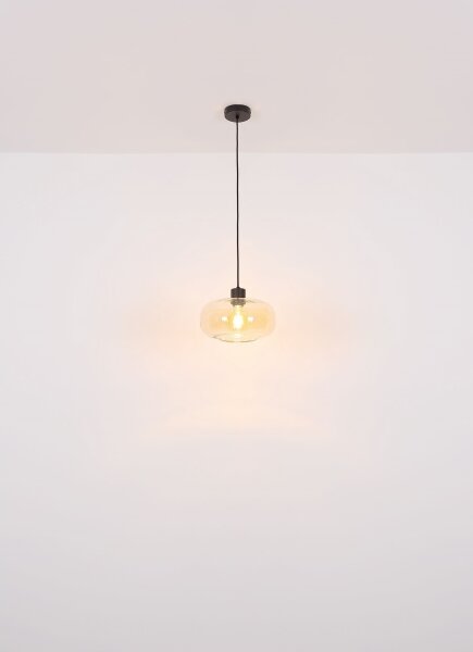 Globo 15566HA - Lampadario a sospensione con filo GIUSEPPE 1xE27/40W/230V diametro 28 cm limpido