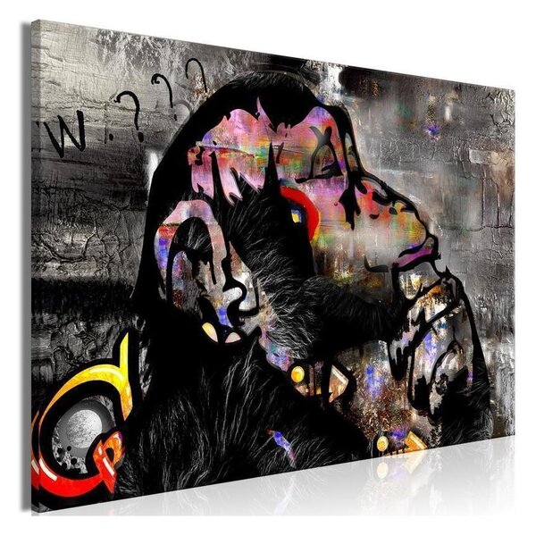 Quadro - Pensive Monkey (1 Part) Wide